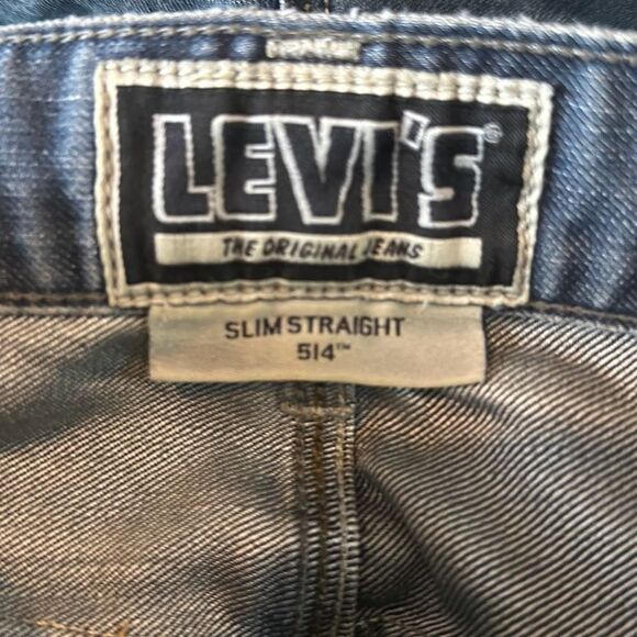 Levi’s 514 Slim Straight San Francisco Jeans size 29x30 Black Label Unique - Picture 9 of 13
